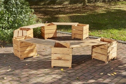 Cosy Switch Seat Angled Planter Seats (10 Person) - 35064