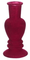 Candle holder vase velvet cherry decoration multicolour plastic 6cm