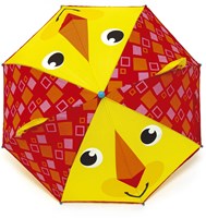 Fisher-Price kids umbrella lion yellow-red 70 cm - cheerful animal umbrella
