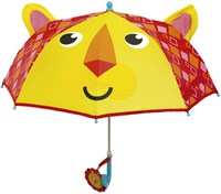 Fisher-Price kids umbrella lion yellow-red 70 cm - cheerful animal umbrella-2