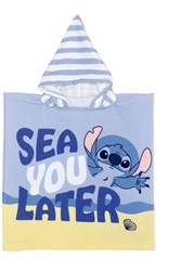 Towel poncho Stitch beach poncho for kids multicolor