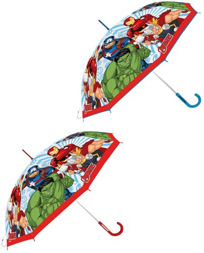 Lobbes umbrella Avengers transparent - child-friendly rain protection