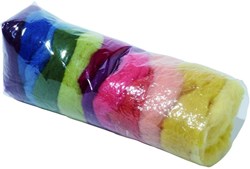 Filges felt wool set - plant-dyed, 10 colors felt wool