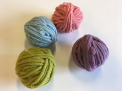 Filges organic wool toy set - pastel colors 4x25 grams