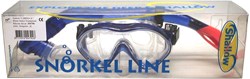 Shallow dive set junior blue silicone snorkel set for kids