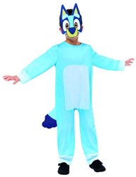 Amscan Bluey kids costume jumpsuit with mask and tail 4-6 years