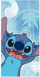 Beach towel Stitch blue cotton 70x140cm kids beach towel