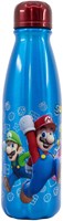 Super Mario aluminium kids water bottle 600ml blue drinking bottle