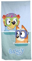 Lobbes Bluey beach towel - Kids bath towel 140x70cm cotton