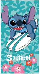 Lobbes Stitch beach towel surf 70x140 cm Disney bath towel blue