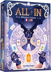 Asmodee card game All In! Predictions red strategy game