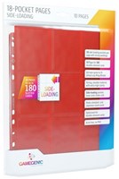 Gamegenic card protection Sideloading 18-pocket pages red 10 pack