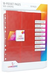 Gamegenic card protection Sideloading 18-pocket pages red 10 pack