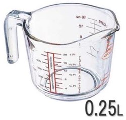 Arcuisine maatbeker 0.25L glas