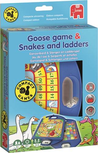 Jumbo Goose Game & Snakes and Ladders Travel Race board game Children & Adults