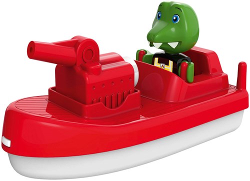 Aquaplay fire boat toy water fun with water pump for children