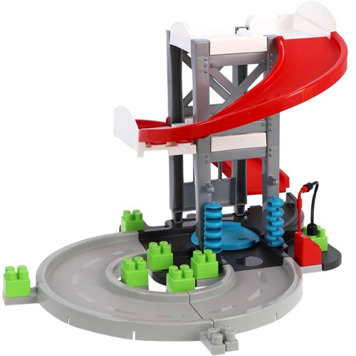 Abrick toy garage - large playset with cars and figure-3