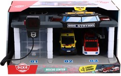 Dickie garage rescue center toy with light and sound - rescue center