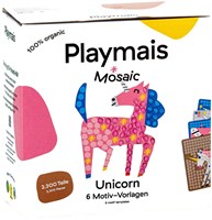 PlayMais craft set unicorn mosaic - 2300 colorful pieces toy-2