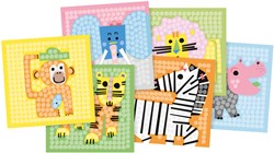 PlayMais mosaic craft set animal cards colorful creative toy