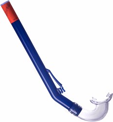 Salvas snorkel Rapallo senior blue transparent with Siltra mouthpiece