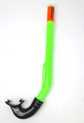 Seac-Sub snorkel lime-green senior snorkel with black mouthpiece