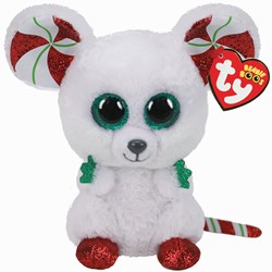 Ty plush Beanie Boo's Christmas mouse soft toy 15cm gift