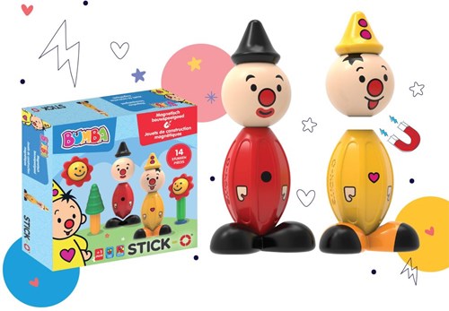 Stick-O magnetic toy Bumba building set 14 pieces toddlers boys girls-3
