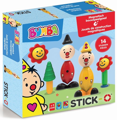 Stick-O magnetic toy Bumba building set 14 pieces toddlers boys girls