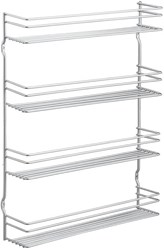 Metaltex spice rack Pepito 4-tier silver grey 36x8x45cm kitchen