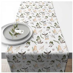 Ambiente table runner Christmas gnomes 40x150cm festive table textile