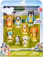 Spectron Bluey play figures family and friends 8 pieces toy set