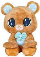 Peekapets bear plush cuddly toy 30cm interactive play