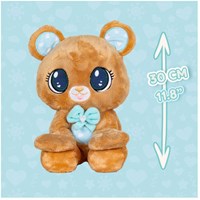 Peekapets bear plush cuddly toy 30cm interactive play-3