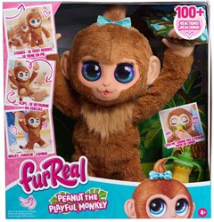 Spectron FurReal interactive plush monkey Peanut with sound effects