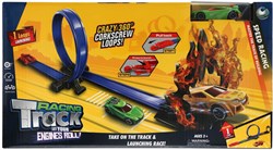 KiddyGo race track toy with loop and flames small size