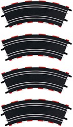 Carrera racetrack gentle curves set - 4 pieces - 1:43 plastic