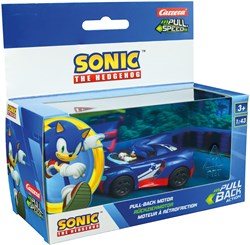 Pull back car Team Sonic Racing - Blue toy car Sonic