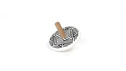 Bajo spinning top - Modern multicolor wooden toy spinning top