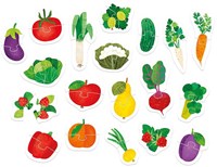 Banana Panda educational puzzle Fruit and Vegetables 19 cardboard pieces-2