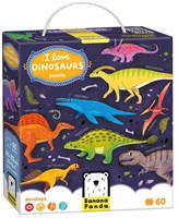 Banana Panda puzzle I Love Dinosaurs - educational toy for kids