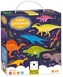Banana Panda puzzle I Love Dinosaurs - educational toy for kids