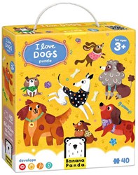 Banana Panda dog puzzle - educational toy for kids aged 3+