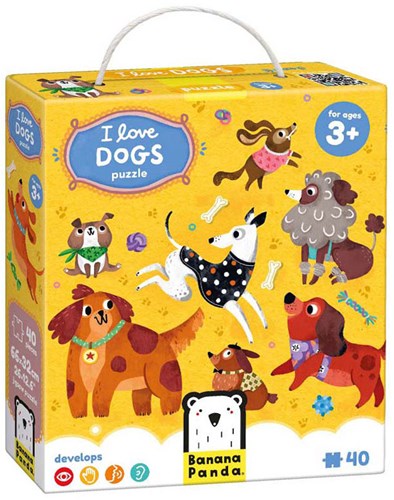 Banana Panda dog puzzle - educational toy for kids aged 3+