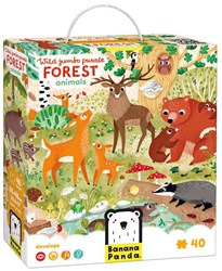 Banana Panda puzzle forest animals - educational toy for kids