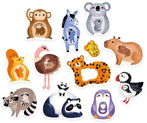 Banana Panda animal puzzle for toddlers - educational cardboard toy-2