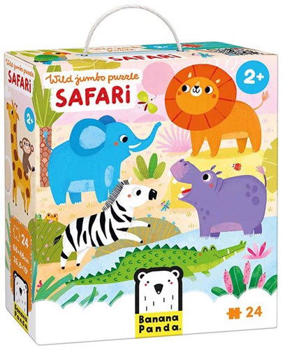 Banana Panda puzzle Safari animals - Wild Jumbo 24 cardboard pieces