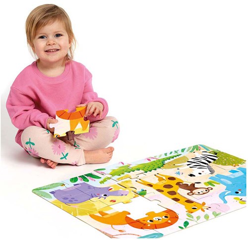 Banana Panda puzzle Safari animals - Wild Jumbo 24 cardboard pieces-3
