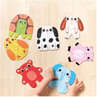 Banana Panda puzzle toy animals for toddlers - colorful cardboard puzzles-3
