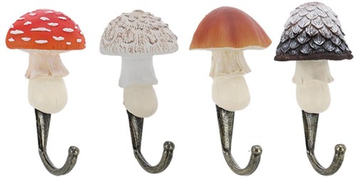 Esschert Design mushroom hook decorative for kids room 11.5cm